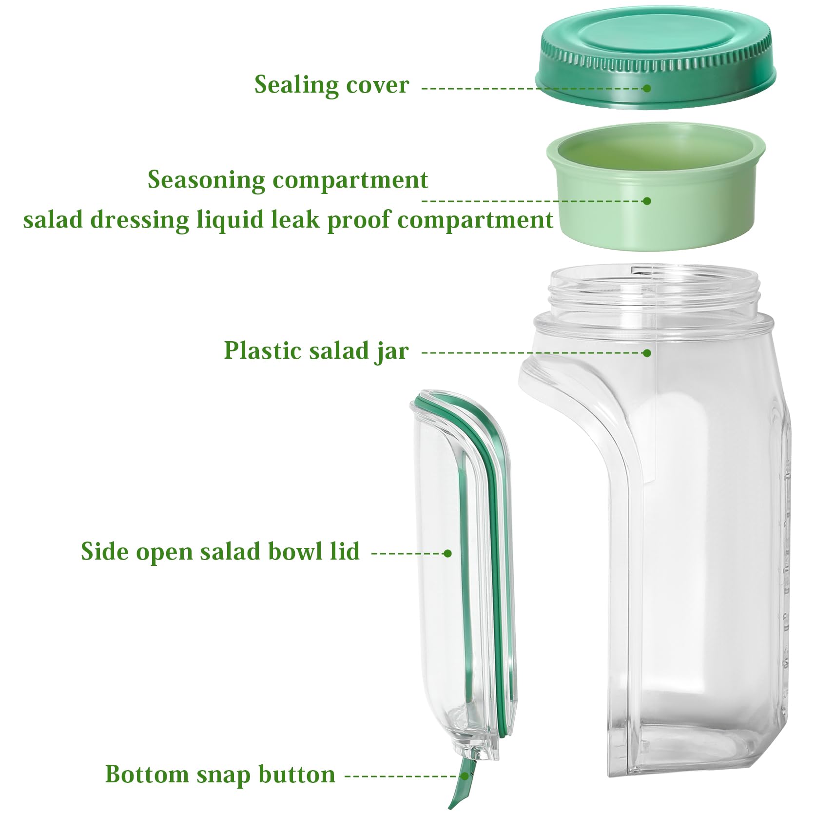 Criamolo portable design fits in bags for workplace or travel meals.