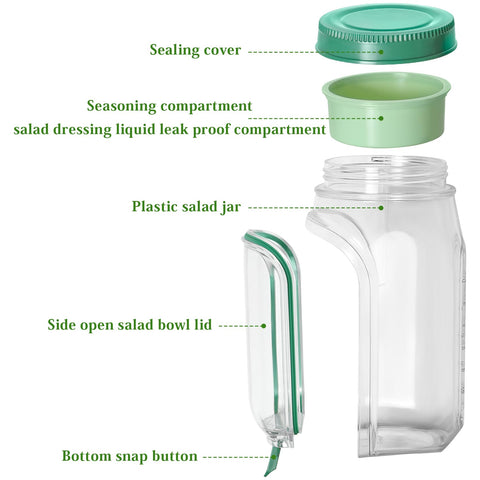 Criamolo portable design fits in bags for workplace or travel meals.