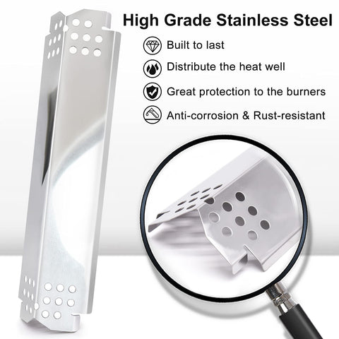 Criditpid heat plates compatible with Nexgrill 720-0888, 4-pack