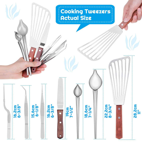 Cridoz kitchen plating decorating collection arranged for smart presentation