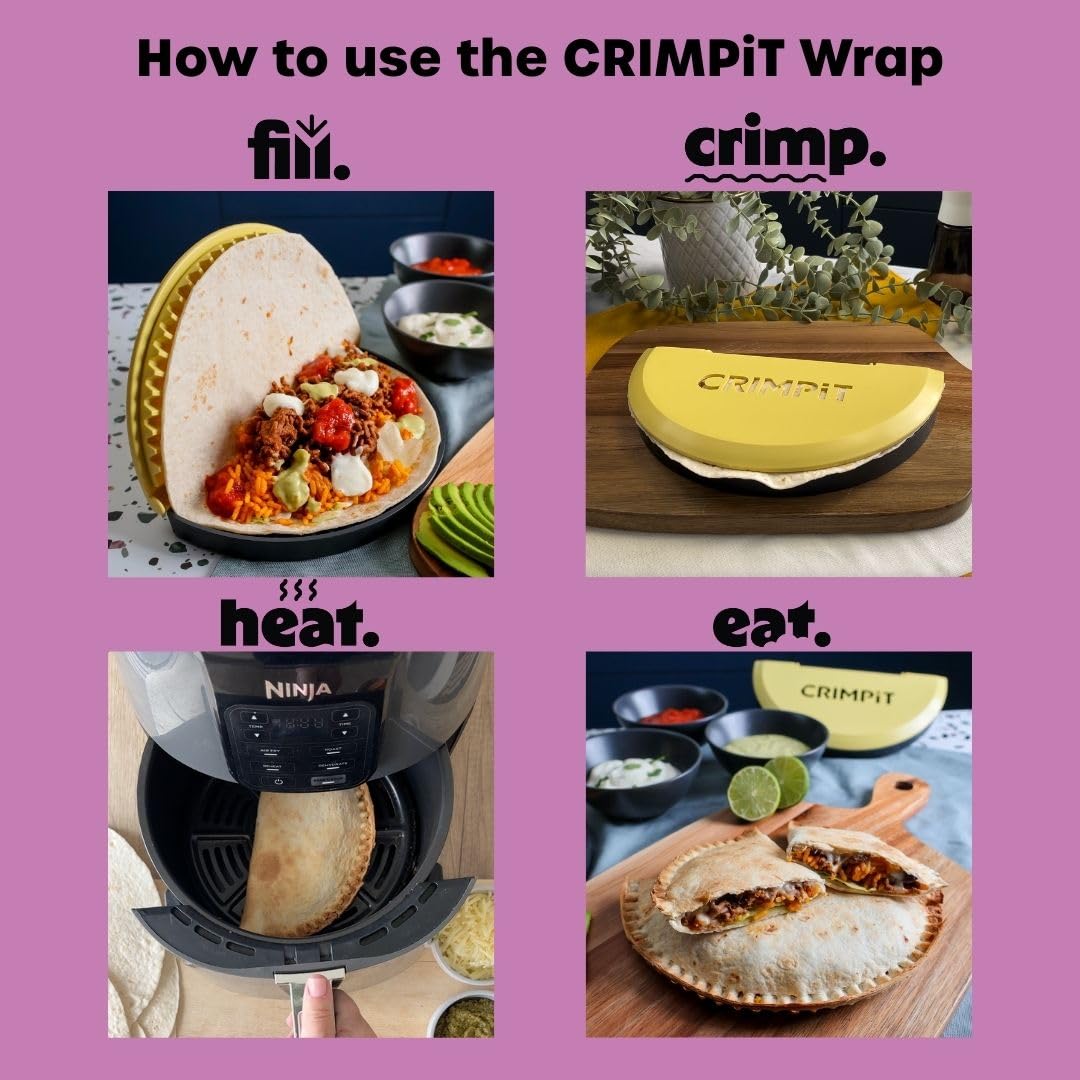 CRIMPiT heated in an air fryer for a quick sealed snack