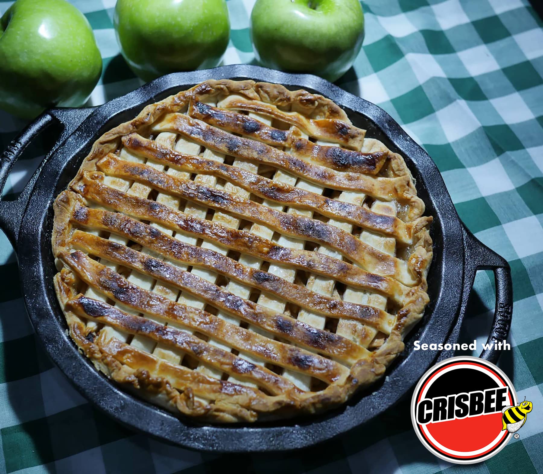 Crisbee Stik cast iron ready shot emphasizes ready-to-use oil and wax conditioning