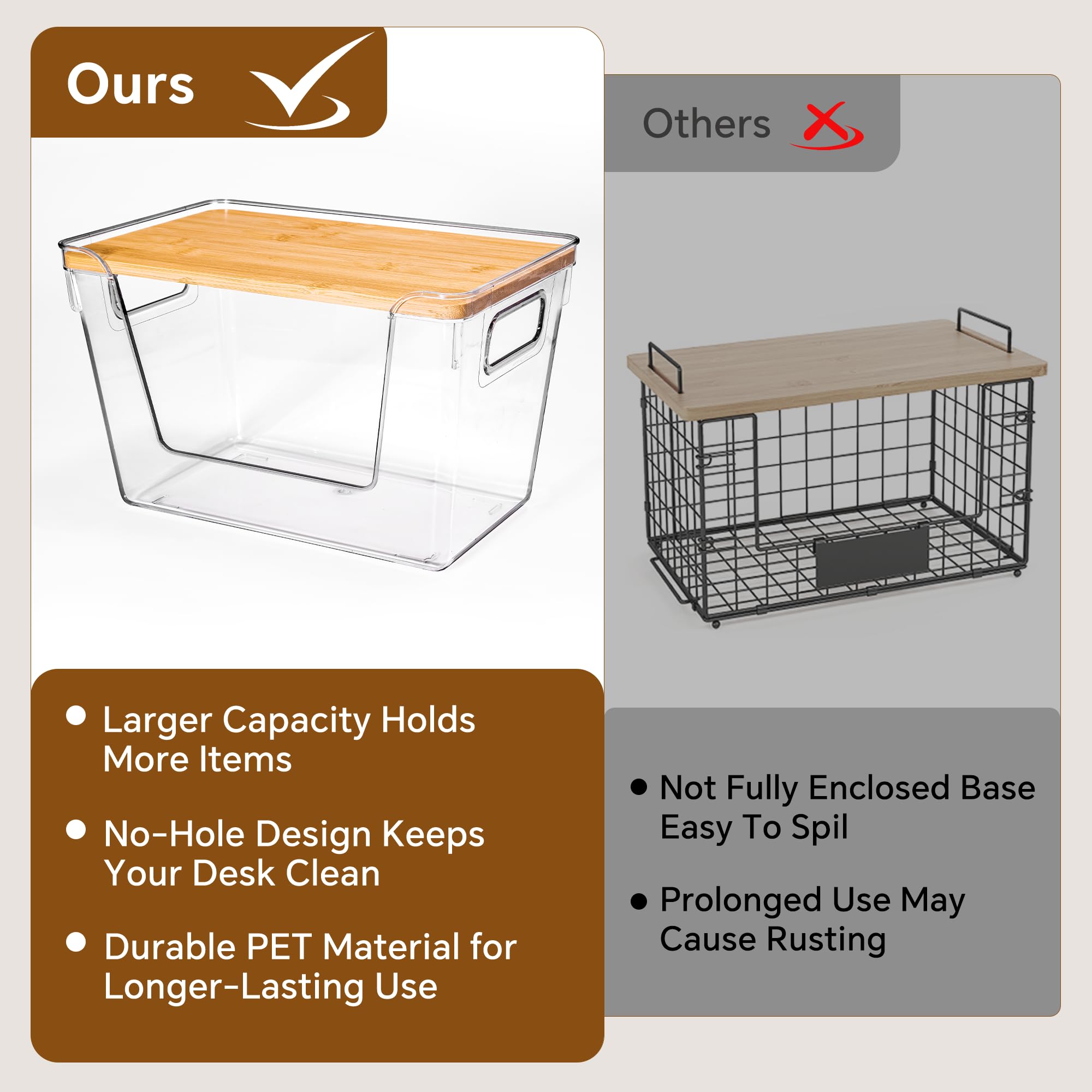 Criusia fruit and vegetable storage stays tidy and accessible.