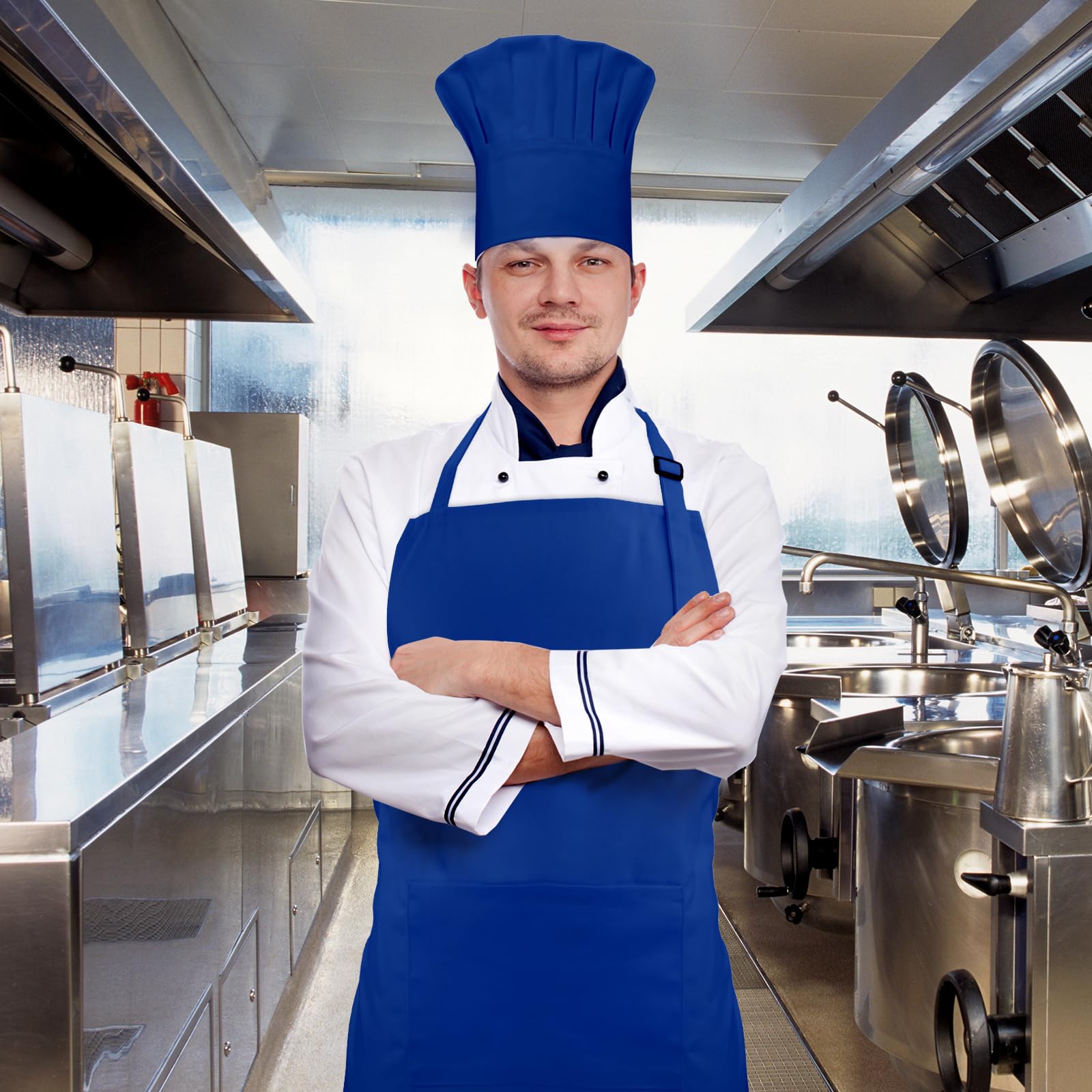 CRJHNS blue baker costume set for home or professional use