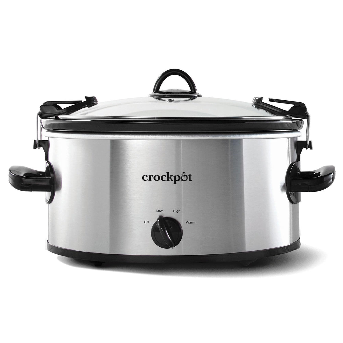 Crock-Pot Cook N Carry 6-quart oval with lid on, ideal for portable meals.