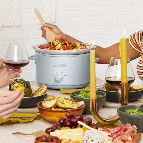 Crock-Pot Design Series dishwasher- and oven-safe stoneware simplifies cleanup and versatile cooking.