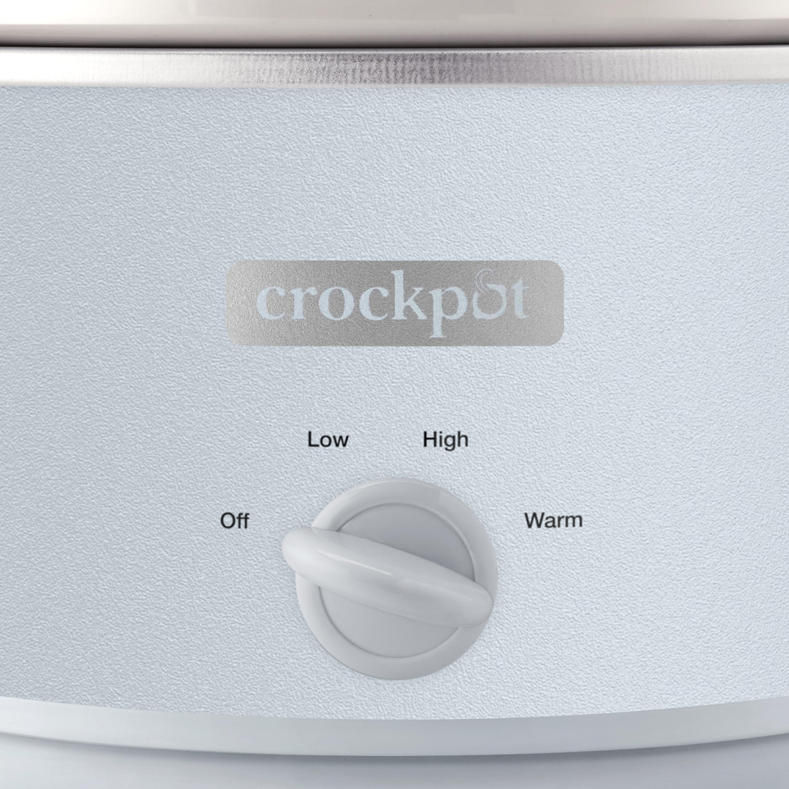 Crock-Pot Design Series lid and stoneware show removable, dishwasher-safe parts for quick cleanup.