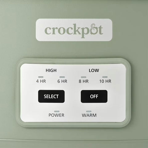 Crock-Pot dishwasher-safe lid and stoneware simplify cleanup.