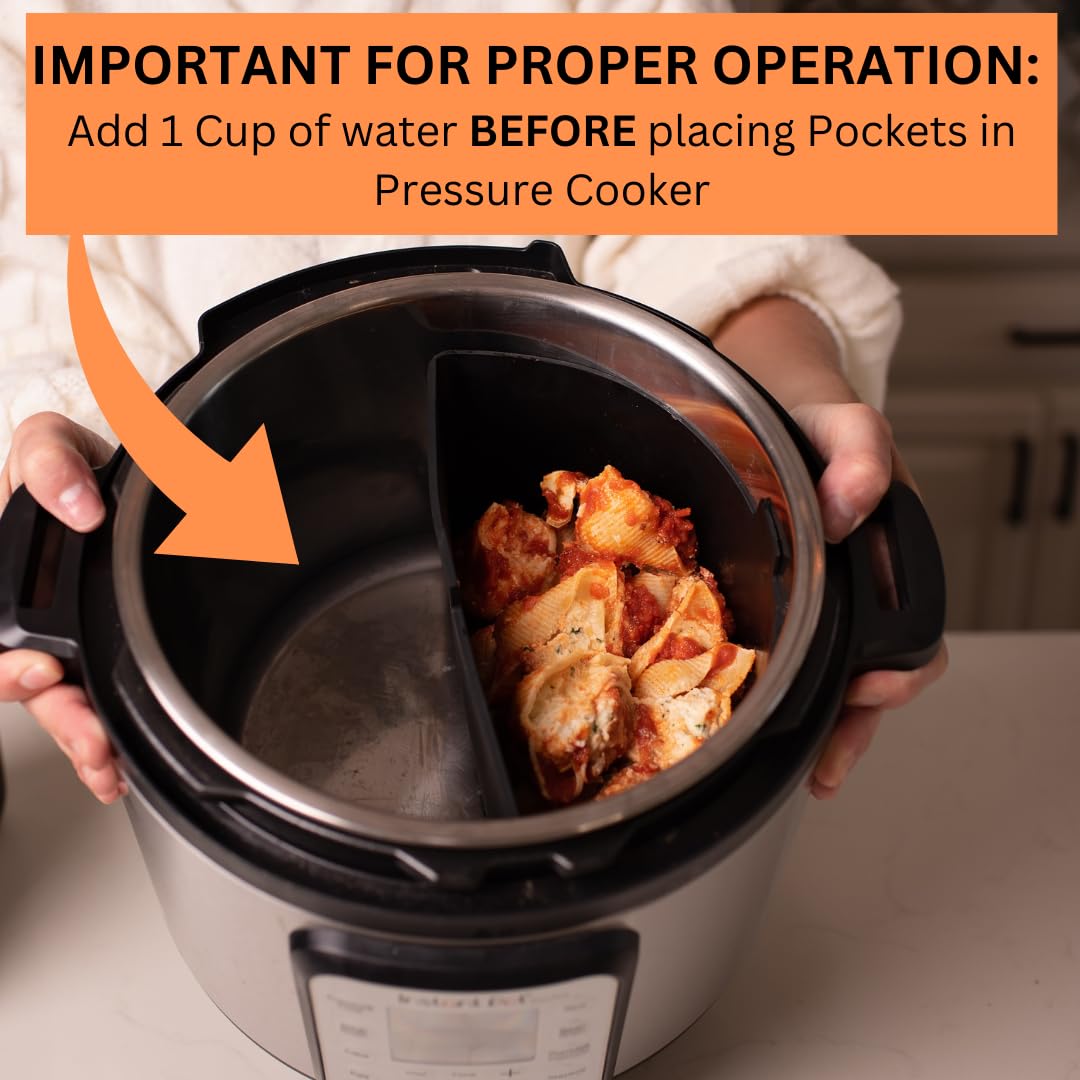 CrockPockets edge-to-edge design prevents leaks during pressure cooking