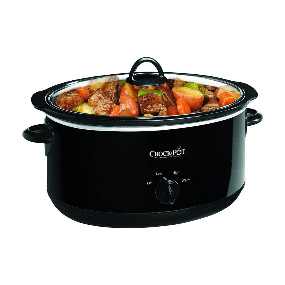 Crock-Pot 8-quart manual slow cooker exterior, ideal for family meals and entertaining.