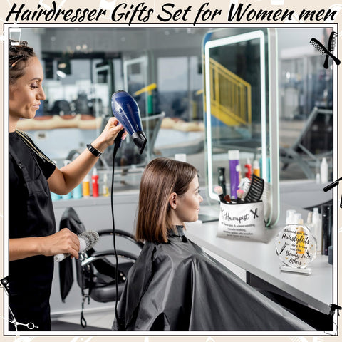 Croknit gift box design featuring scissors and barber motif