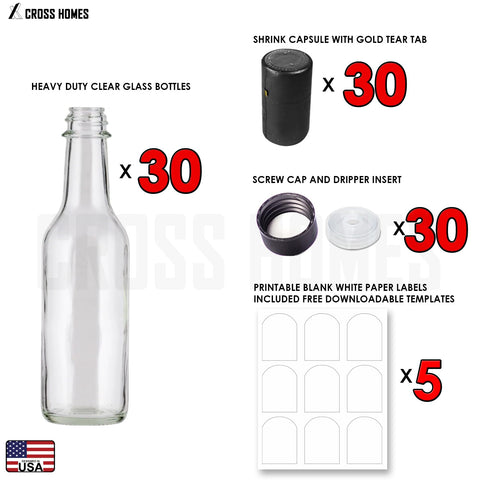 Cross woozy bottle with gold tear tab shrink cap for premium sealing.