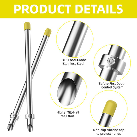 CROSSING mixing spoon: even blend for consistent lemonade flavor