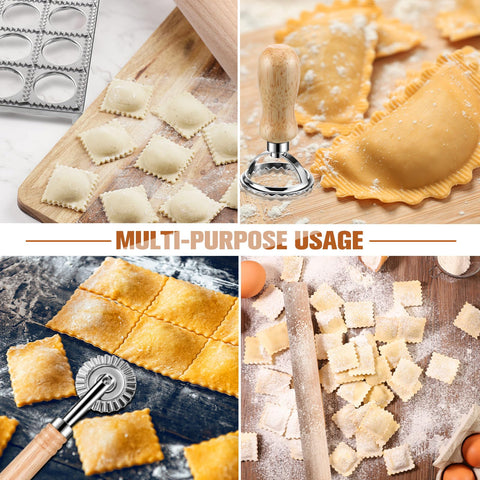 Crssbrohip ravioli cutter with wheel delivers clean, uniform edges