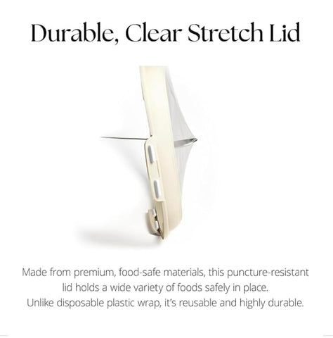 Crudités meal-prep containers in cream white ideal for lunches and snack boards.