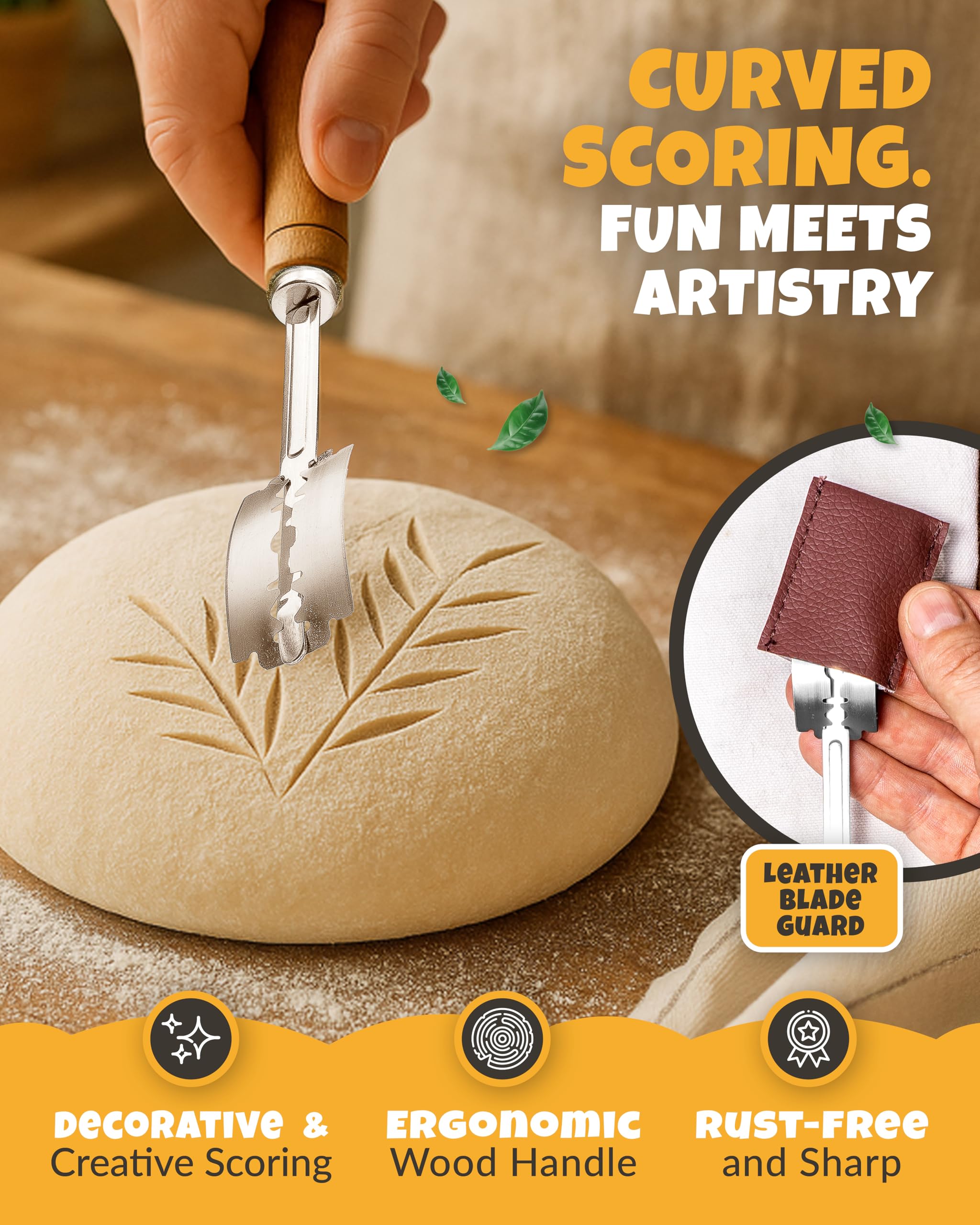 CRUSTLOVE bread lame gift set ideal for bakers and sourdough lovers