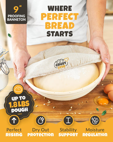 CRUSTLOVE Silicone Bread Sling helps safe bread transfer.