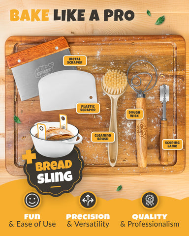 CRUSTLOVE Silicone sling for safe, easy handling of hot cookware.
