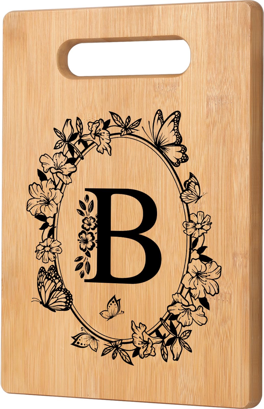 CryCarrot personalized cutting board with initials design for a heartfelt gift
