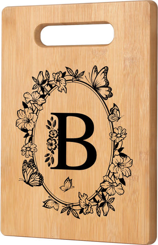 CryCarrot personalized cutting board with initials design for a heartfelt gift