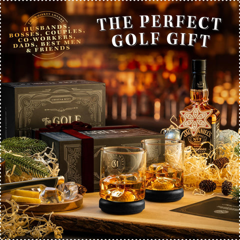 CRYSTA & MÅTT golf gift set perfect for the 19th hole.