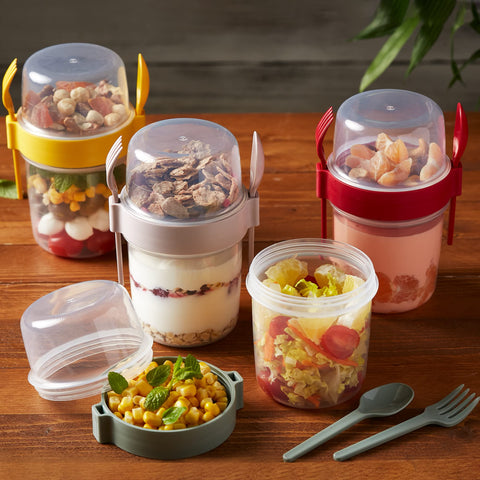 Crystalia portable snack cups suitable for kids and adults