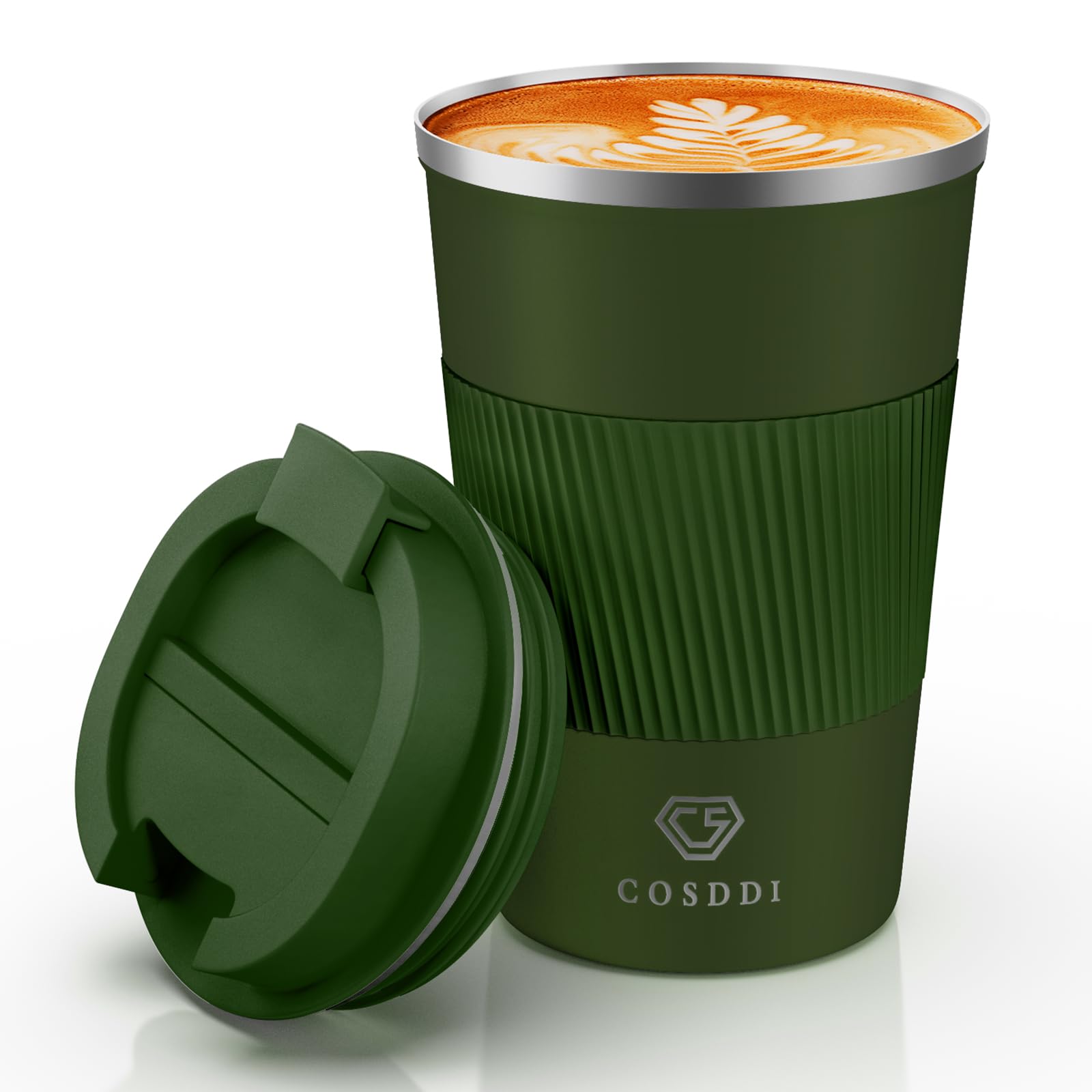 CS COSDDI 12oz tumbler with airtight lid seal for spill-free travel