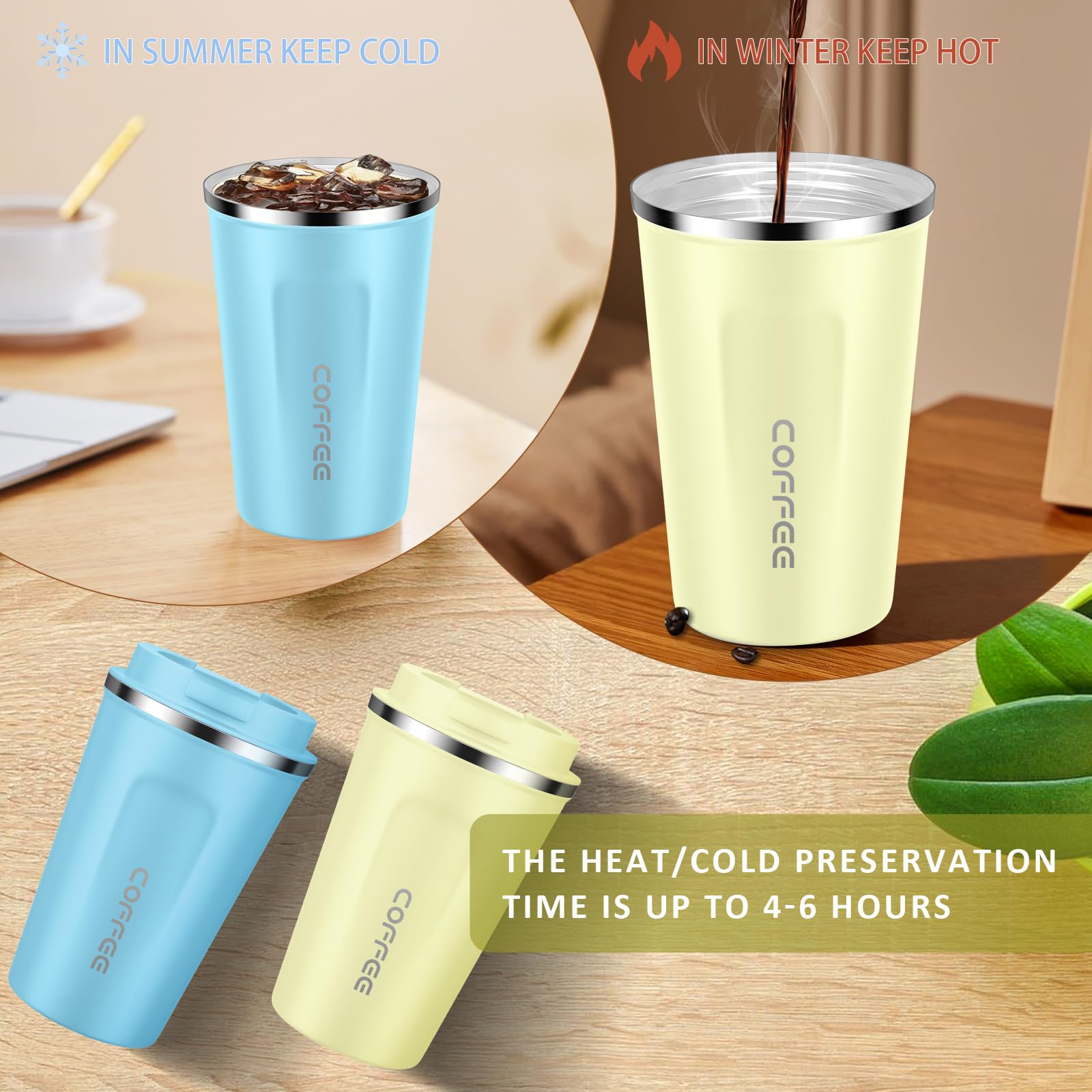CS COSDDI 12oz tumbler car-cup-holder-fit fits car cup holders for easy access