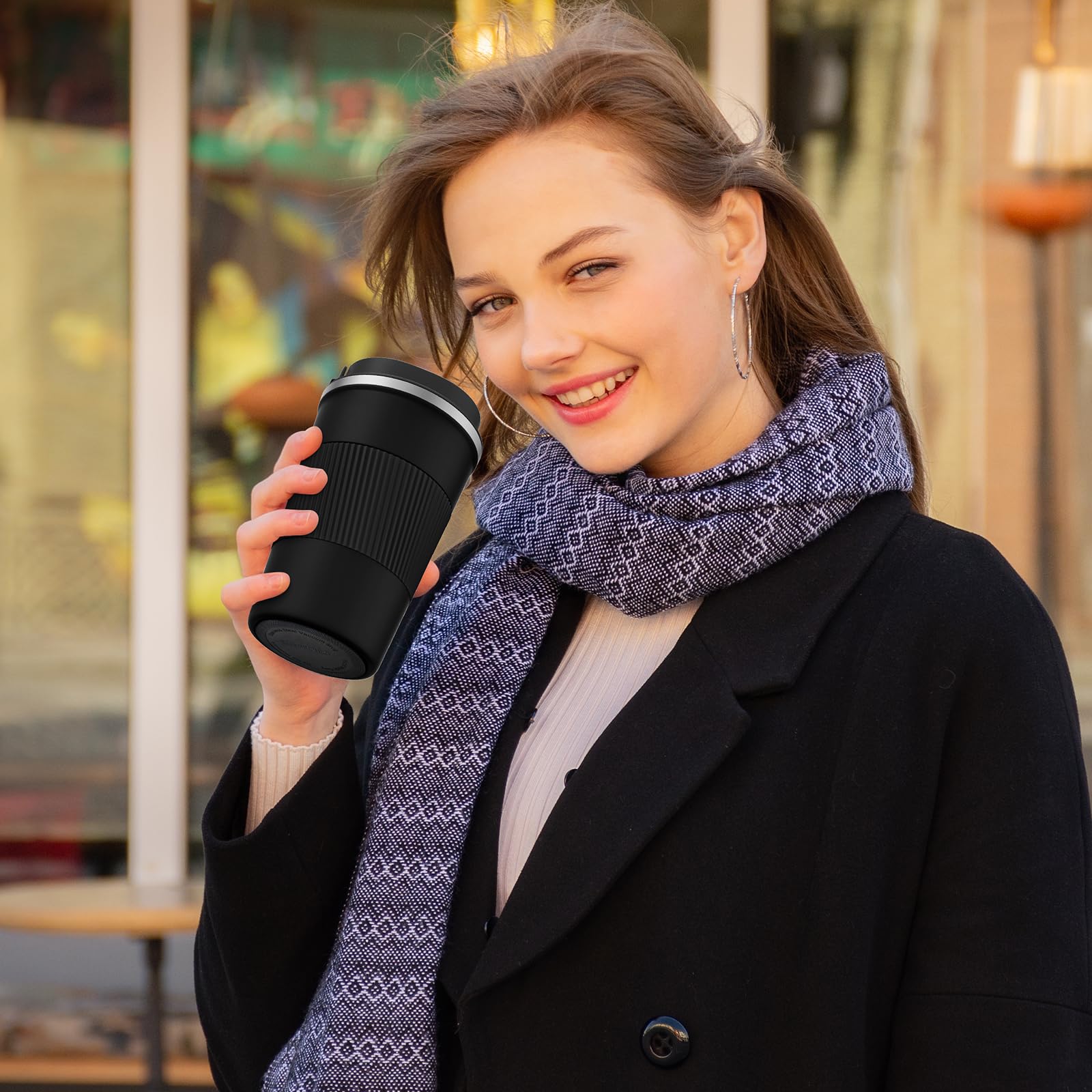 CS COSDDI tumbler fits most car cup holders for on-the-go enjoyment
