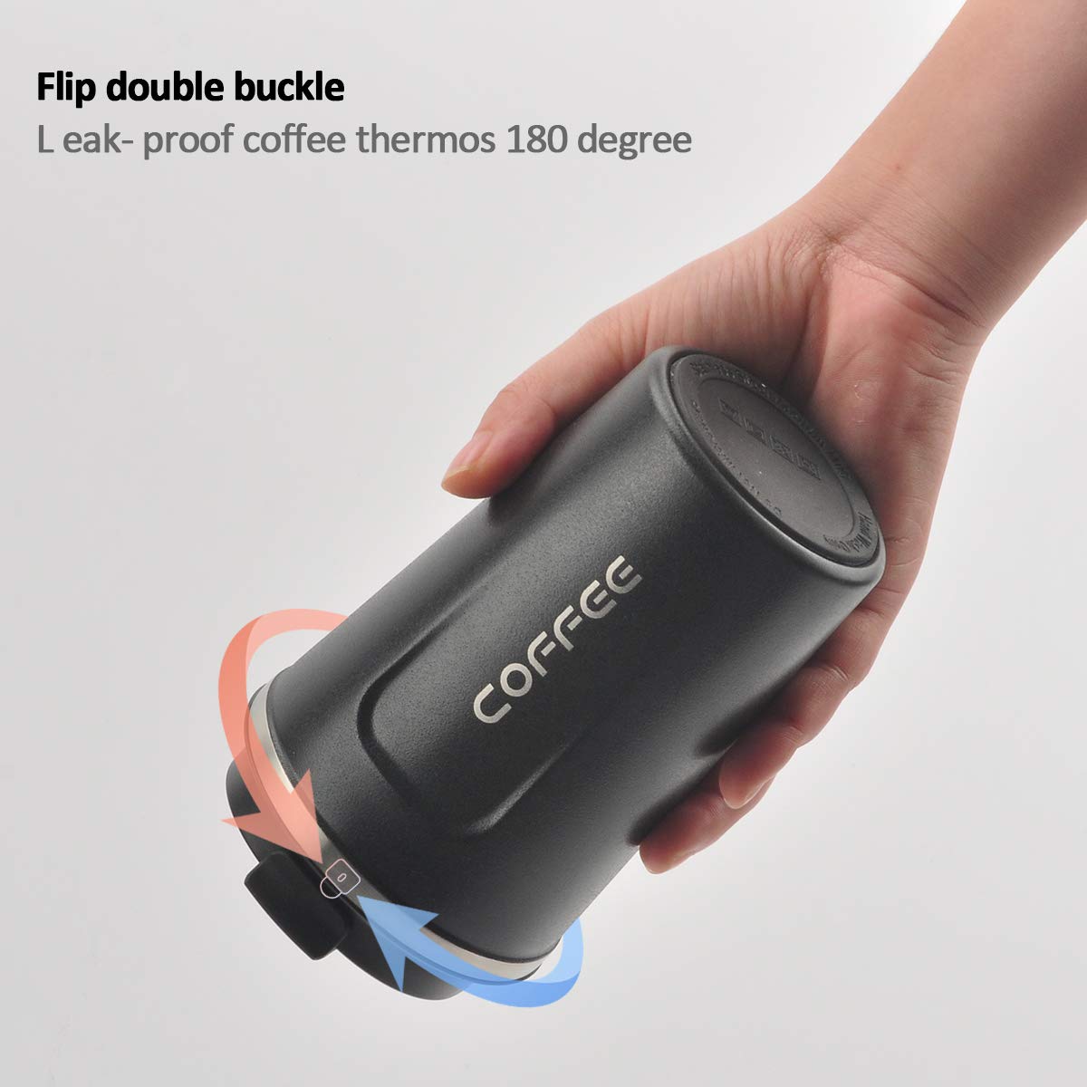 CS COSDDI insulated stainless steel body maintains beverage temperature on the go.