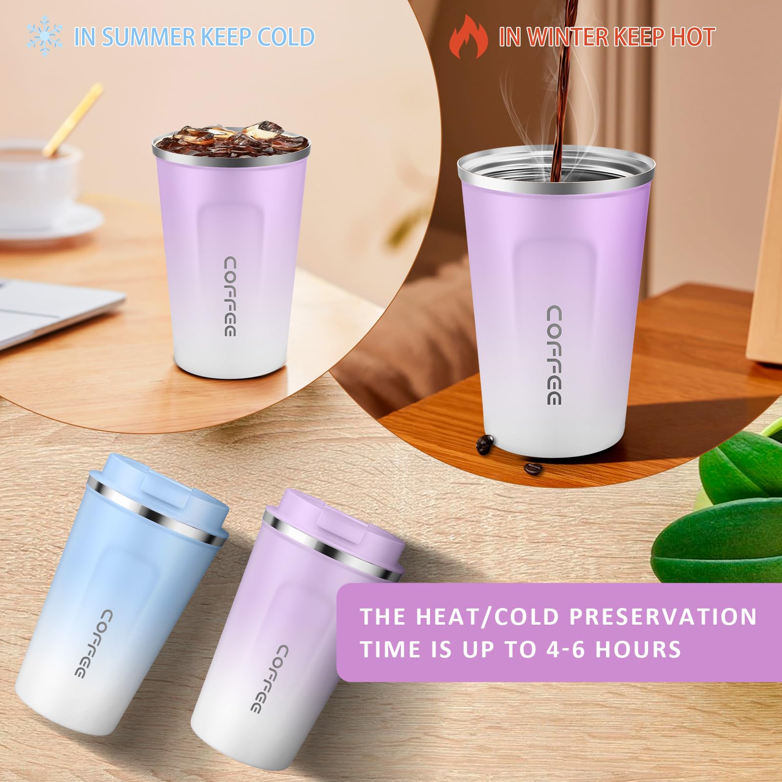 CS COSDDI 12oz tumbler interior steel reveals durable stainless walls