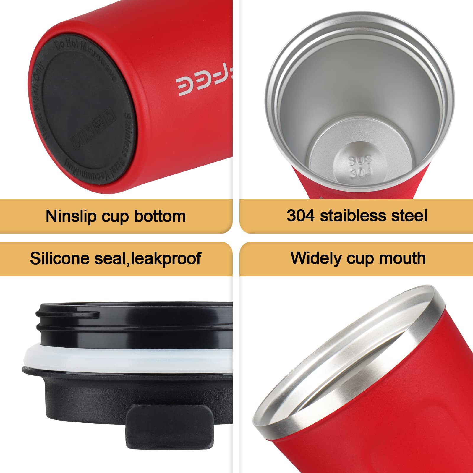 CS COSDDI tumbler lid seal prevents spills during commutes.