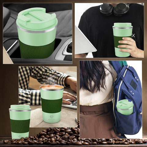 CS COSDDI 12oz tumbler outdoor use, sturdy stainless steel for any outing.
