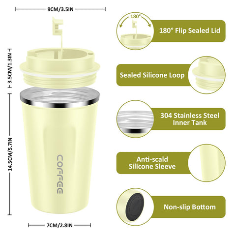 CS COSDDI 12oz tumbler vacuum-insulated preserves temperature for hours