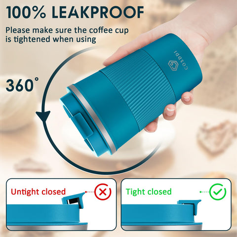 CS COSDDI travel mug lid with air vent delivers smooth pours