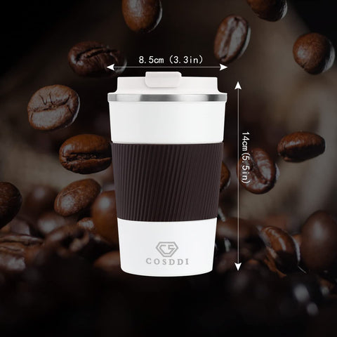Slim CS COSDDI tumbler with narrow body fits car cup holders.