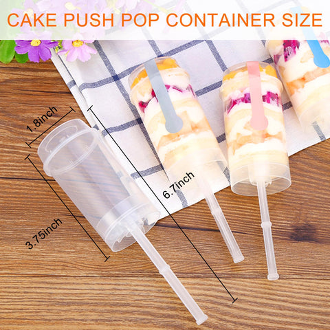 Csdtylh reusable push pop shooter ideal for cupcakes and desserts