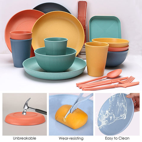 CSYY colorful dining set perfect for picnics, parties, and family meals.