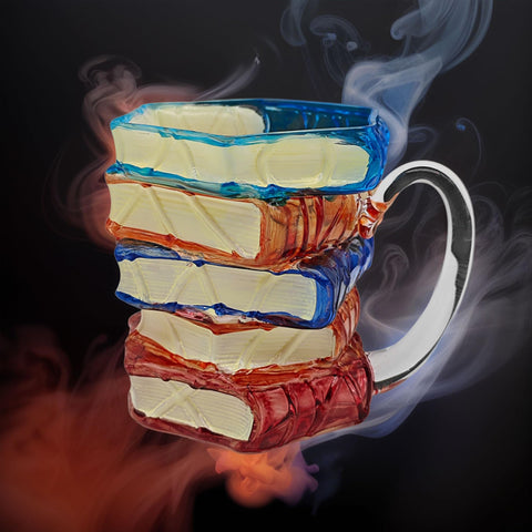 Cteaffee clear glass mug showcases coffee hues with elegance.