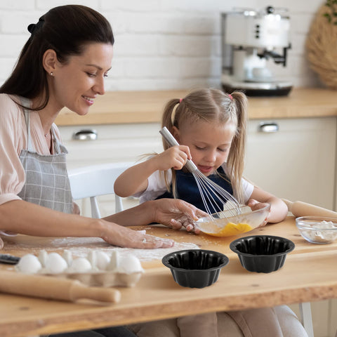 Ctosree fluted mini pan set for breads pies and cakes