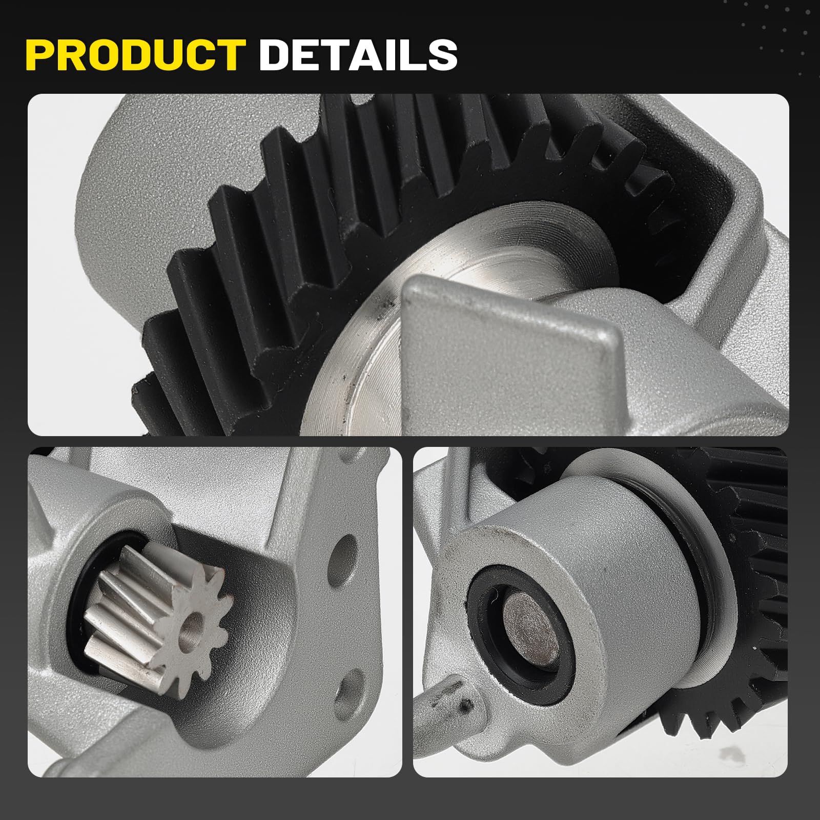 C-Tzu WP240309-2 worm gear with bracket, close-up view