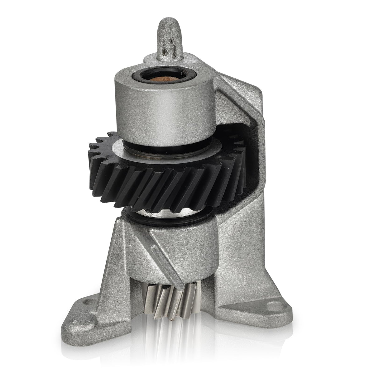 C-Tzu WP240309-2 worm gear with bracket, front view, durable compatibility with Whirlpool, KitchenAid, Maytag