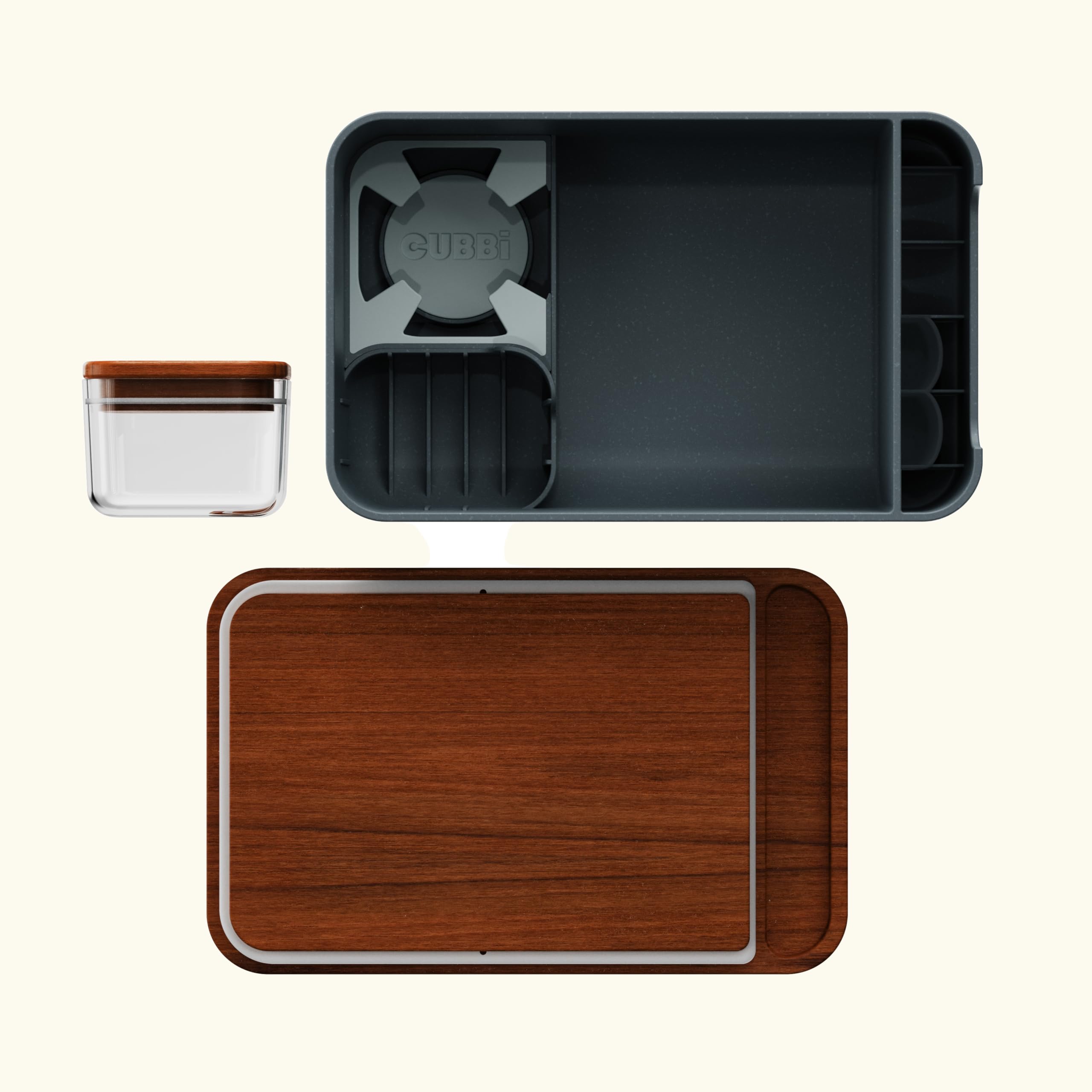 Cubbi dual-seal design close-up showing two airtight seals for transport protection.