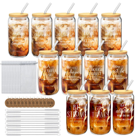 Cubotn bulk Christian glass cups ready for gifting at church events.