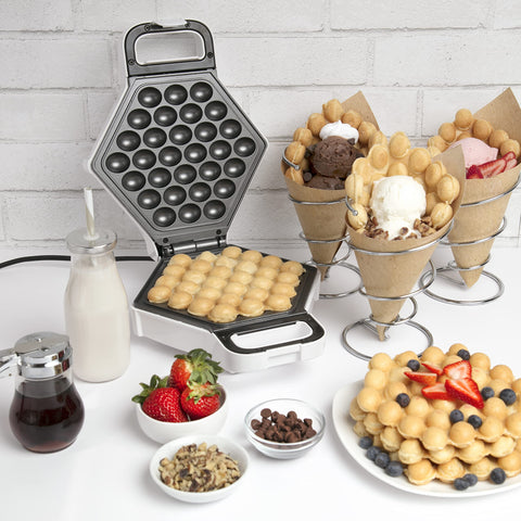 Homemade ice cream cones setup for summer gatherings