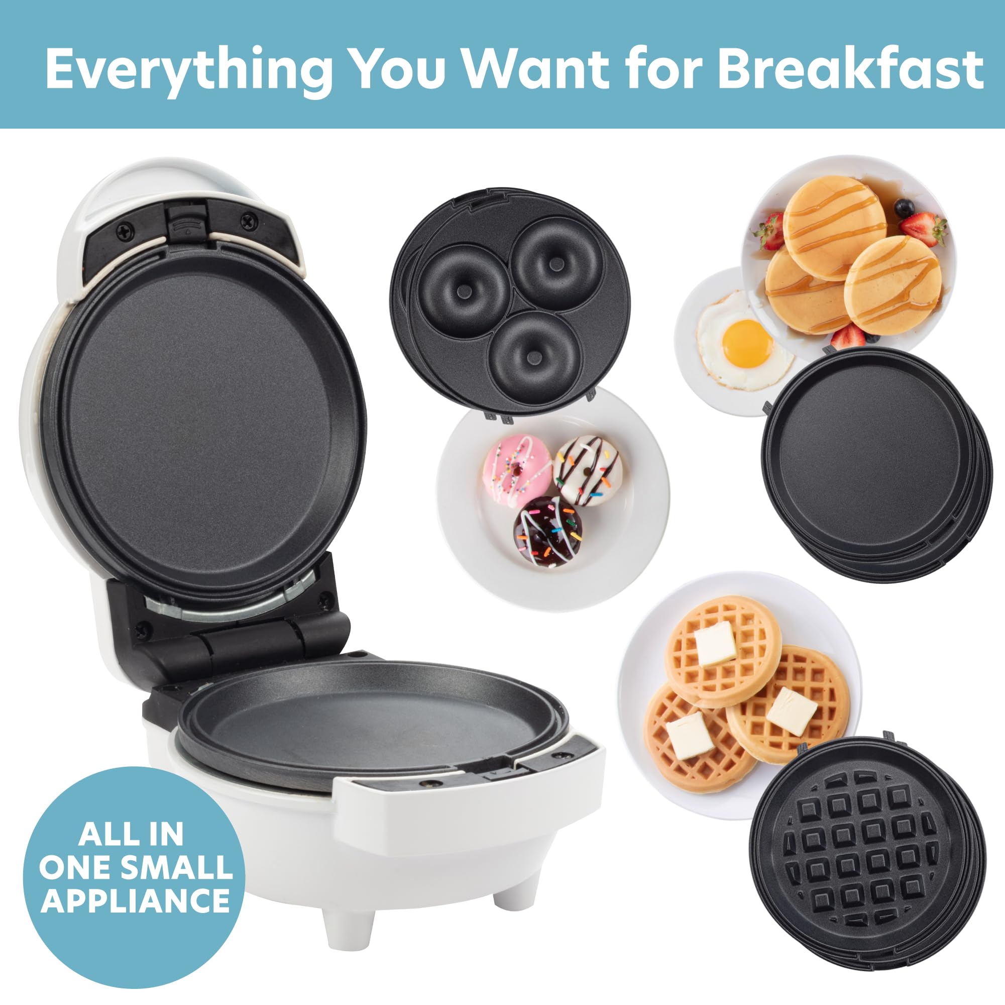 CucinaPro mini breakfast maker pancake plate for fluffy pancakes