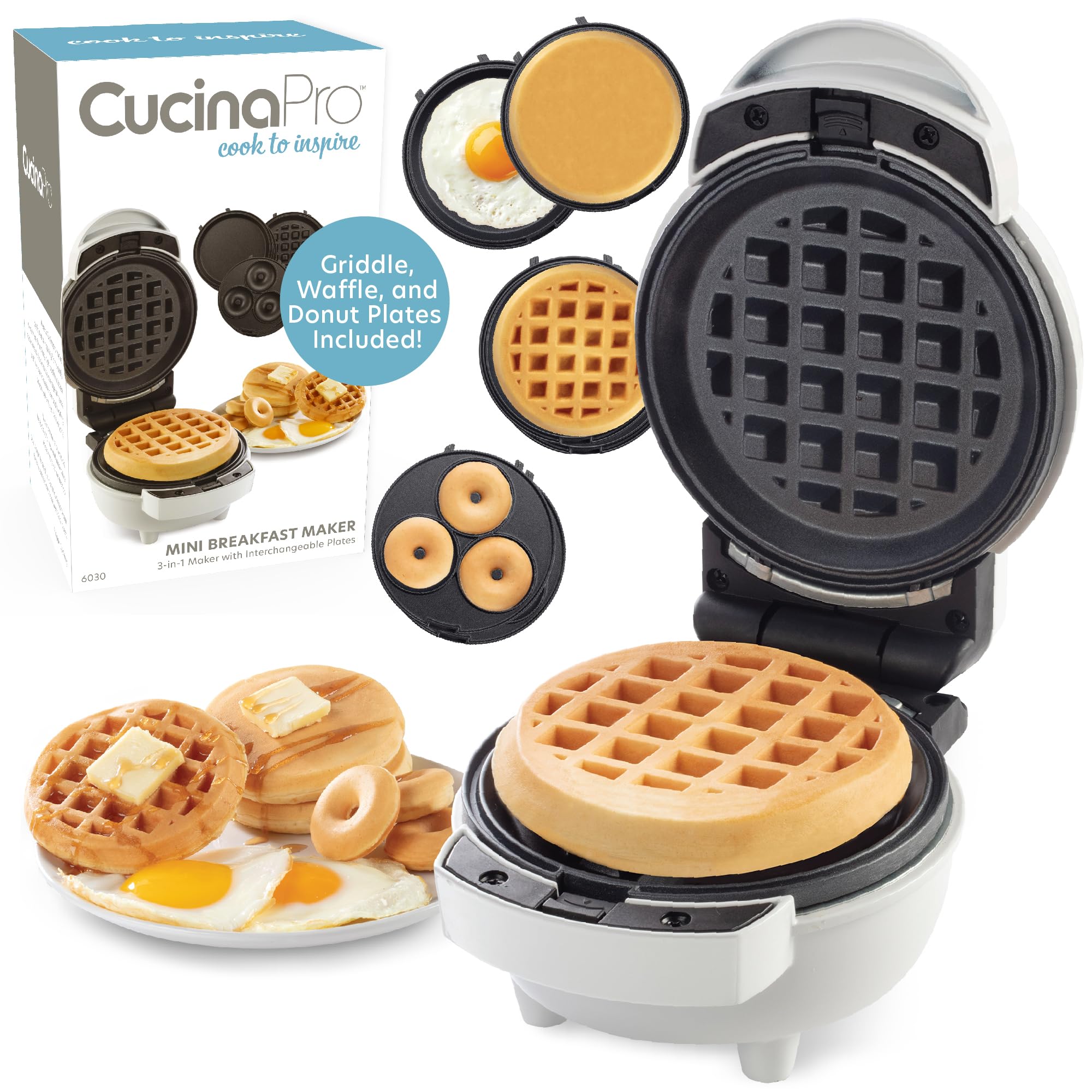 CucinaPro mini breakfast maker recipe guide for breakfast ideas