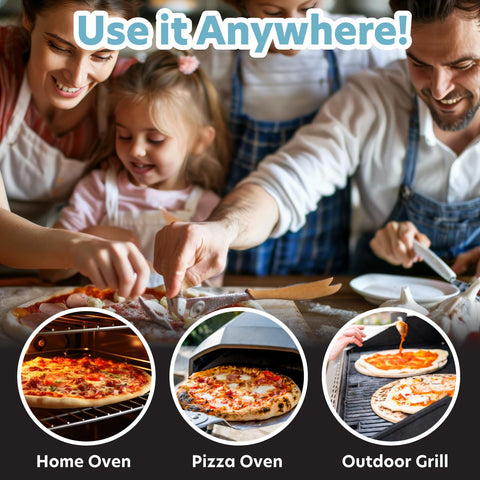 CucinaPro easy-clean stone; scrape and air-dry after cooking