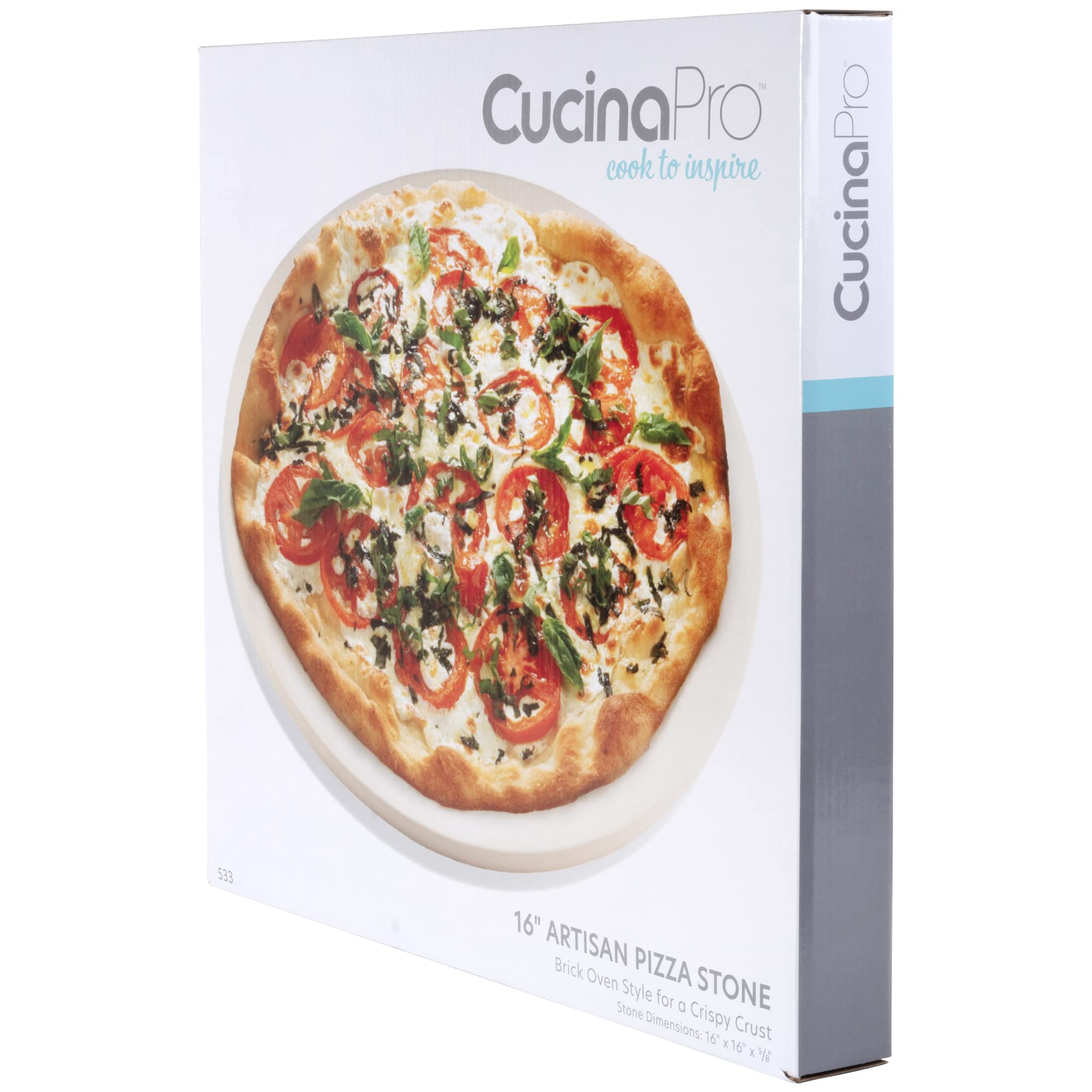 CucinaPro pizza stone used safely on oven and grill setups.