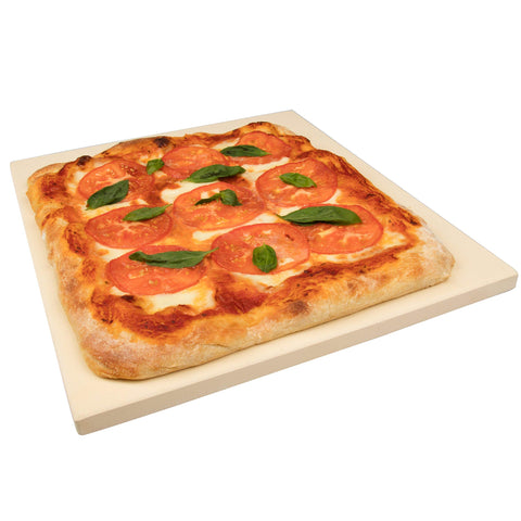 CucinaPro pizza stone in oven, rectangular 16x14 for extra-crisp crust
